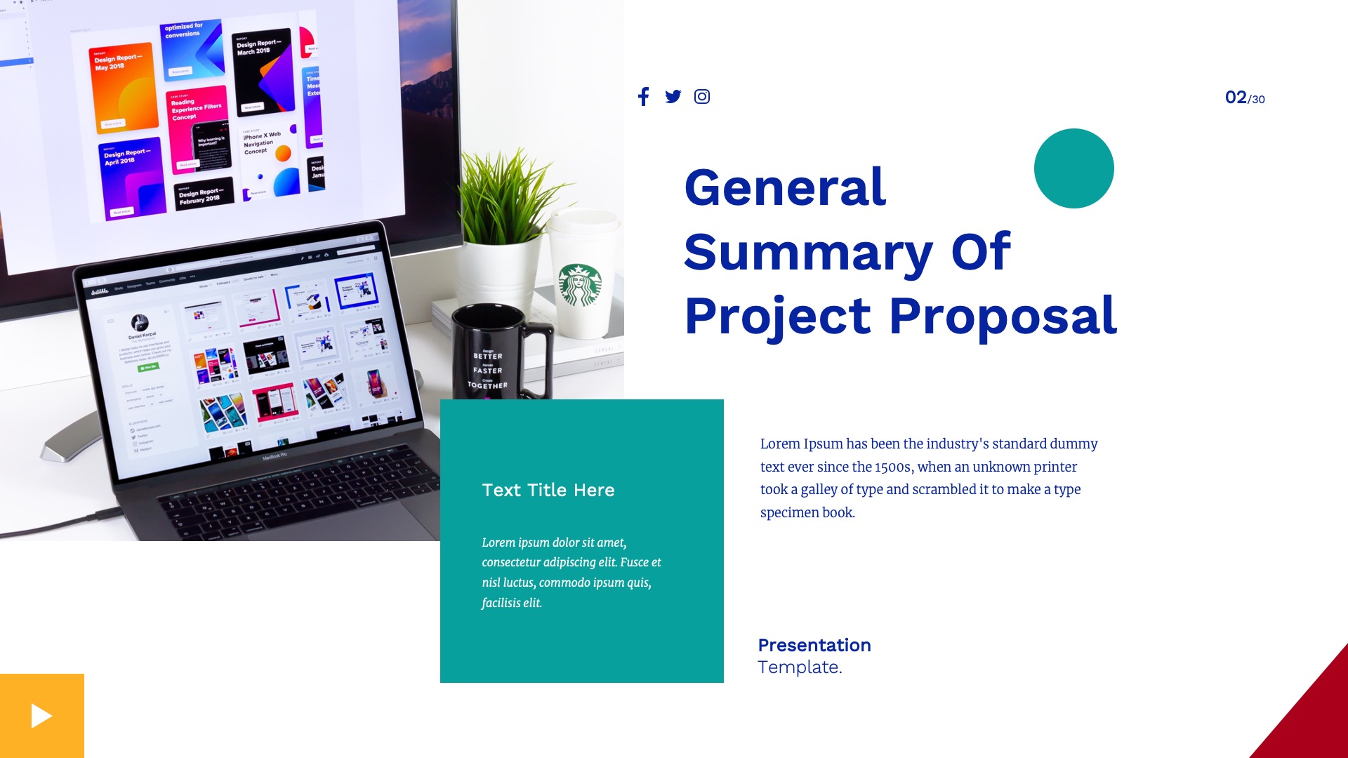 Project Proposal Google Slides Template, Presentation Templates